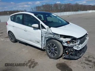 2017 Ford C-Max Energi Titanium with VIN 1FADP5FU4HL101319, listed as a IAAI auction lot 41837912 with 158,536 mi miles. Bid and sale history available at carsss.com. Image 1.
