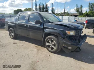 2014 Honda Ridgeline Sport with VIN 5FPYK1F73EB002767, listed as a Copart auction lot 72799544 with 97,646 mi miles and Salvage Title. Bid and sale history available at carsss.com. Image 4.