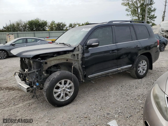 2018 Toyota Land Cruiser with VIN JTMCY7AJ6J4063717, listed as a Copart auction lot 71155184 with 107,071 mi miles and Salvage Title. Bid and sale history available at carsss.com. Image 1.