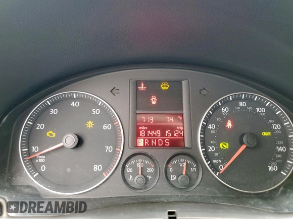 2006 Volkswagen Jetta 2.5L with VIN 3VWRF71K96M799116, listed as a Copart auction lot 54176185 with 181,449 mi miles and Salvage title. Bid and sale history available at DreamBid. Image 9.
