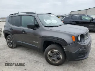 2018 Jeep Renegade Sport with VIN ZACCJBAB2JPJ01832, listed as a Copart auction lot 52208845 with 44,789 mi miles and Salvage Title. Bid and sale history available at DreamBid. Image 4.
