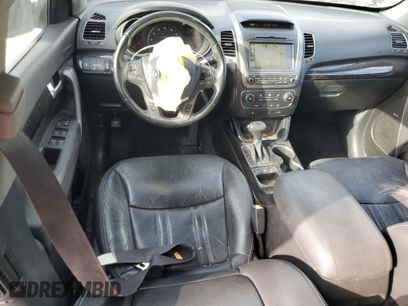 2015 Kia Sorento SX with VIN 5XYKW4A7XFG647597, listed as a Copart auction lot 48148365 with 186,022 mi miles and Salvage Title. Bid and sale history available at carsss.com. Image 8.