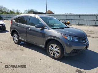 2013 Honda CR-V EX-L with VIN 2HKRM4H72DH645388, listed as a Copart auction lot 54915695 with 91,671 mi miles and Salvage Title. Bid and sale history available at DreamBid. Image 4.