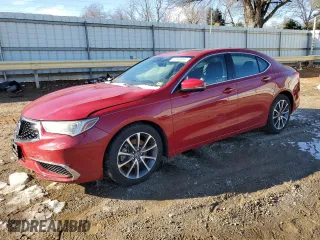 2018 Acura TLX with VIN 19UUB3F35JA000409, listed as a Copart auction lot 87343644 with 36,571 mi miles and Salvage Title. Bid and sale history available at carsss.com. Image 1.