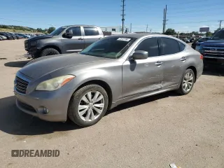 2012 Infiniti M37 with VIN JN1BY1AR1CM390255, listed as a Copart auction lot 72612194 with 151,860 mi miles and Salvage Title. Bid and sale history available at carsss.com. Image 1.