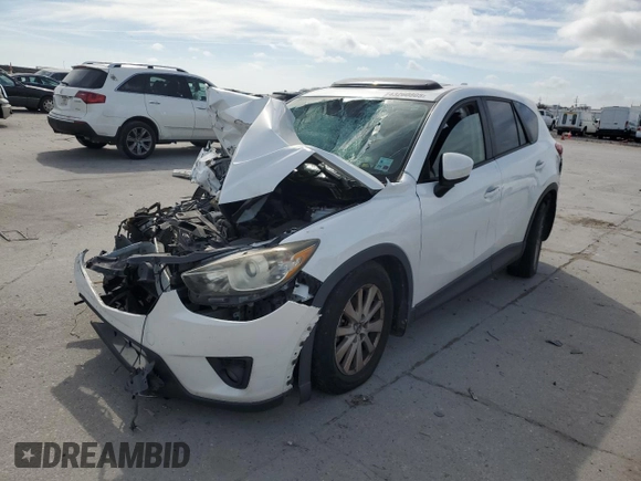 2013 Mazda CX-5 Touring with VIN JM3KE2CE9D0137982, listed as a Copart auction lot 43260805 with 0 mi miles and Salvage Title. Bid and sale history available at carsss.com. Image 1.