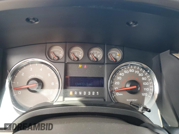 2010 Ford F-150 XL with VIN 1FTFX1CV6AFD04872, listed as a Copart auction lot 53156965 with 194,970 mi miles and Salvage Title. Bid and sale history available at carsss.com. Image 9.