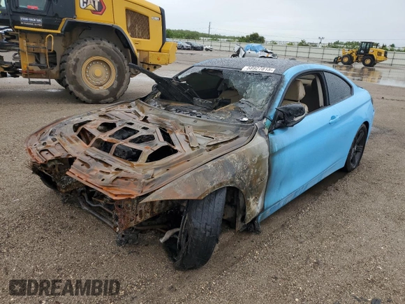2015 BMW 4 Series 428i with VIN WBA3N3C57FK233312, listed as a Copart auction lot 58927815 with Not provided miles and Non repairable. Bid and sale history available at DreamBid. Image 1.