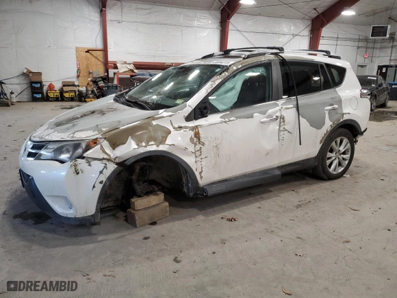 2014 Toyota RAV4 Limited with VIN 2T3DFREV1EW206987, listed as a Copart auction lot 54380345 with 0 mi miles and Non Repairable. Bid and sale history available at carsss.com. Image 1.