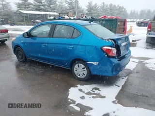 2021 Mitsubishi Mirage G4 ES with VIN ML32FUFJ5MHF03308, listed as a IAAI auction lot 41238934 with 43,507 mi miles. Bid and sale history available at carsss.com. Image 3.