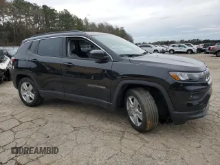 2022 Jeep Compass Altitude with VIN 3C4NJCBB4NT218584, listed as a Copart auction lot 46236294 with 25,805 mi miles and Salvage title. Bid and sale history available at DreamBid. Image 4.