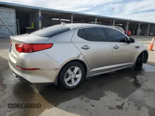2014 Kia Optima LX with VIN KNAGM4A75E5495941, listed as a Copart auction lot 47105425 with 116,297 mi miles and Salvage title. Bid and sale history available at DreamBid. Image 3.