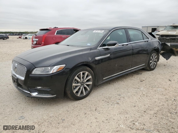 2019 Lincoln Continental Standard with VIN 1LN6L9PK1K5602565, listed as a Copart auction lot 82131704 with 55,406 mi miles and Salvage Title. Bid and sale history available at carsss.com. Image 1.