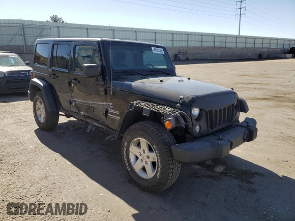 2014 Jeep Wrangler Unlimited Sport with VIN 1C4BJWDG8EL207287, listed as a Copart auction lot 49522335 with 67,472 mi miles and Salvage Title. Bid and sale history available at carsss.com. Image 4.
