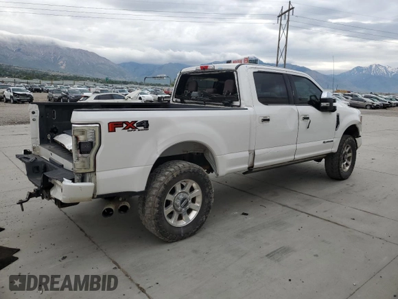 2017 Ford F-250 Lariat with VIN 1FT7W2BT6HED83358, listed as a Copart auction lot 55566865 with 140,578 mi miles and Salvage title. Bid and sale history available at DreamBid. Image 3.