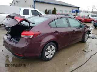 2017 Kia Forte LX with VIN 3KPFK4A75HE040455, listed as a Copart auction lot 85940524 with 158,902 mi miles and Non Repairable. Bid and sale history available at carsss.com. Image 3.