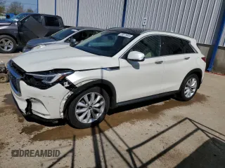 2019 Infiniti QX50 Luxe z VIN 3PCAJ5M34KF121377, wystawiony jako Copart lot #53075985 z przebiegiem 16 573 mil mil oraz Szkoda całkowita • Salvage title. Historia ofert i sprzedaży dostępna na DreamBid. Obrazek 1.