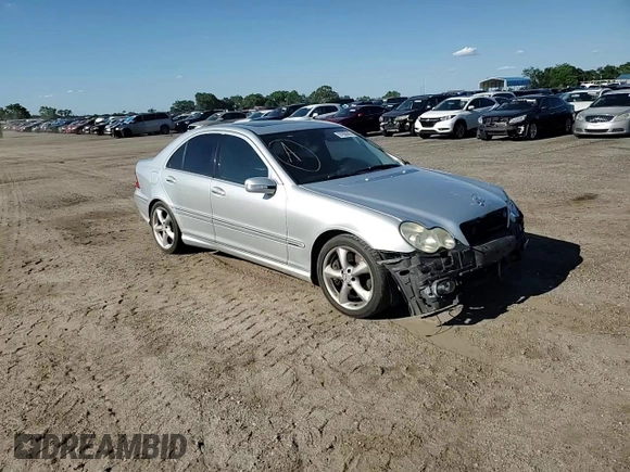 2006 Mercedes-Benz C 230 Sport with VIN WDBRF52H56F783116, listed as a Copart auction lot 57958845 with 122,840 mi miles and Salvage title. Bid and sale history available at DreamBid. Image 14.