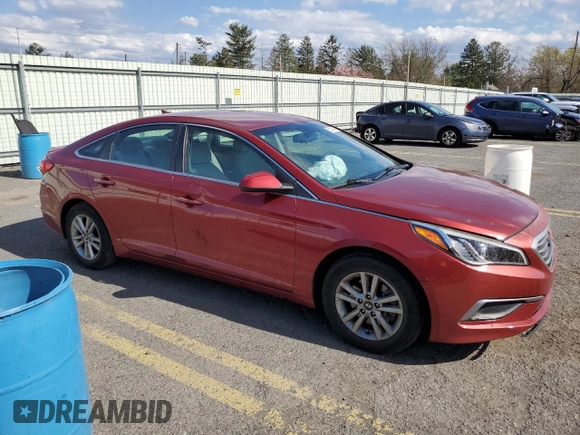 2016 Hyundai Sonata 2.4L with VIN 5NPE24AF2GH292743, listed as a Copart auction lot 52705145 with 41,948 mi miles and Salvage Title. Bid and sale history available at carsss.com. Image 4.