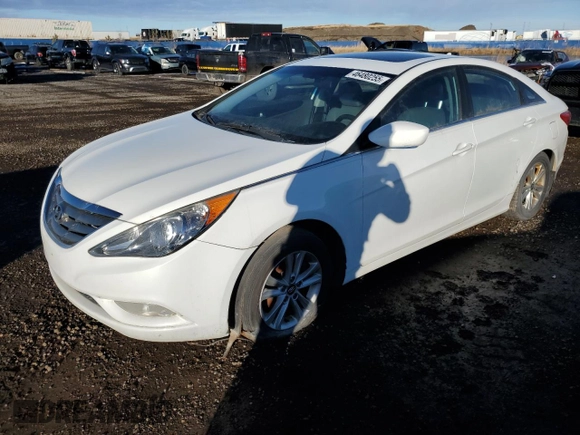 2013 Hyundai Sonata GLS with VIN 5NPEB4AC0DH509711, listed as a Copart auction lot 46480255 with 182,074 mi miles and Clean Title. Bid and sale history available at carsss.com. Image 1.