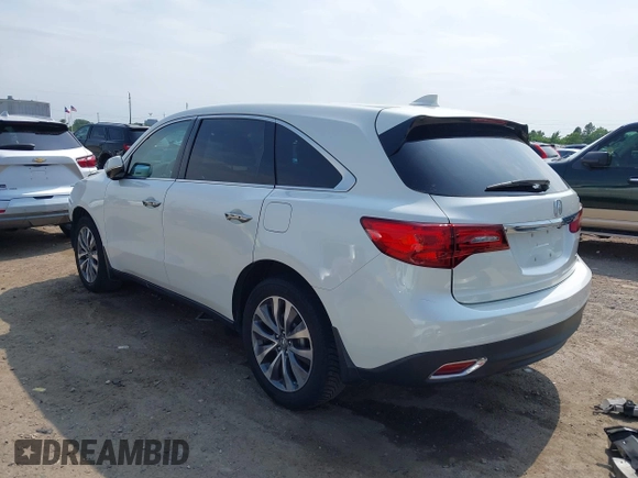 2016 Acura MDX Technology z VIN 5FRYD4H49GB016536, wystawiony jako IAAI lot #42320311 z przebiegiem 76 478 mil mil oraz . Historia ofert i sprzedaży dostępna na DreamBid. Obrazek 3.