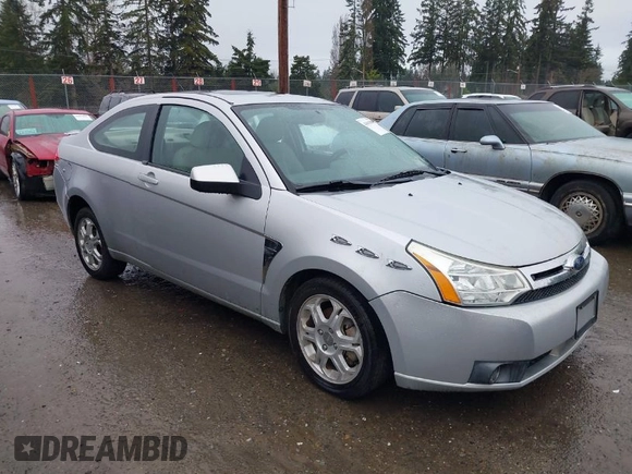 2008 Ford Focus SE with VIN 1FAHP33N18W190610, listed as a IAAI auction lot 41861989 with 1 mi miles. Bid and sale history available at carsss.com. Image 1.