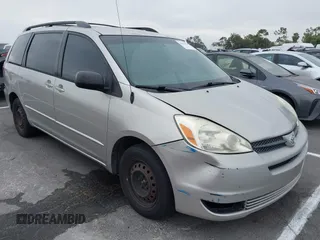2005 Toyota Sienna CE with VIN 5TDZA23C75S300953, listed as a IAAI auction lot 42593150 with 191,988 mi miles and . Bid and sale history available at DreamBid. Image 1.