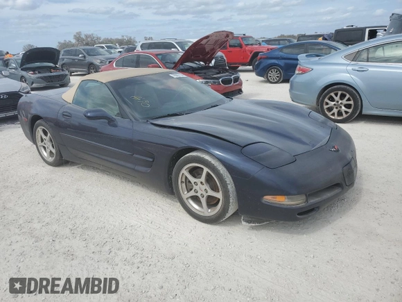 2001 Chevrolet Corvette with VIN 1G1YY32G415113549, listed as a Copart auction lot 76927164 with 0 mi miles and Salvage Title. Bid and sale history available at carsss.com. Image 4.