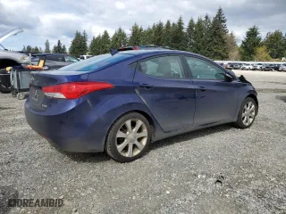 2012 Hyundai Elantra GLS PZEV with VIN 5NPDH4AE4CH087131, listed as a Copart auction lot 52668105 with 117,308 mi miles and Salvage Title. Bid and sale history available at carsss.com. Image 3.