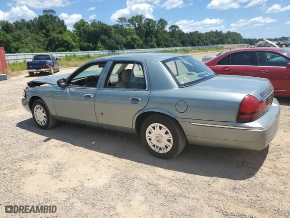 2005 Mercury Grand Marquis GS with VIN 2MEFM74W15X663557, listed as a Copart auction lot 65799904 with 107,483 mi miles and Salvage Title. Bid and sale history available at carsss.com. Image 2.