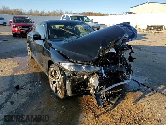 2021 BMW 4 Series 430i xDrive with VIN WBA73AP00MCE73967, listed as a Copart auction lot 75868144 with 28,132 mi miles and Salvage Title. Bid and sale history available at carsss.com. Image 13.