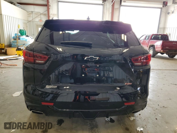 2025 Chevrolet Blazer RS with VIN 3GNKBKRS8SS120909, listed as a Copart auction lot 49952595 with 5,381 mi miles and Salvage title. Bid and sale history available at DreamBid. Image 6.