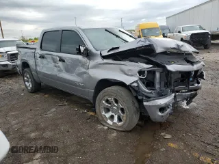 2024 Ram 1500 Big Horn with VIN 1C6SRFFT9RN118123, listed as a Copart auction lot 56187125 with 35,691 mi miles and Salvage title. Bid and sale history available at DreamBid. Image 4.