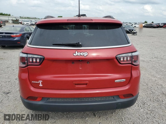 2018 Jeep Compass Altitude with VIN 3C4NJCBBXJT503252, listed as a Copart auction lot 54716095 with 72,889 mi miles and Salvage title. Bid and sale history available at DreamBid. Image 6.