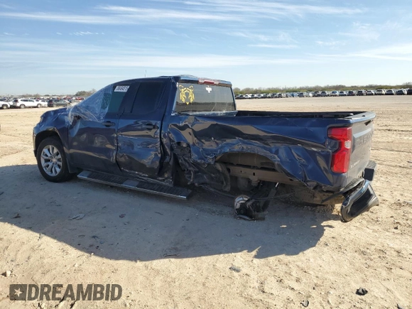 2020 Chevrolet Silverado 1500 Custom with VIN 1GCRWBEK5LZ312066, listed as a Copart auction lot 88494515 with 0 mi miles and Salvage Title. Bid and sale history available at carsss.com. Image 2.