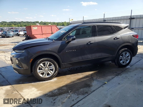 2022 Chevrolet Blazer LT with VIN 3GNKBCR45NS215410, listed as a Copart auction lot 57513545 with 19,542 mi miles and Salvage title. Bid and sale history available at DreamBid. Image 1.