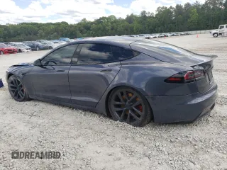2023 Tesla Model S Plaid with VIN 5YJSA1E63PF507138, listed as a Copart auction lot 55510335 with Not provided miles and Salvage title. Bid and sale history available at DreamBid. Image 2.