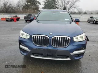 2021 BMW X3 xDrive30i with VIN 5UXTY5C01M9H12745, listed as a Copart auction lot 84824444 with 46,618 mi miles and Salvage Title. Bid and sale history available at DreamBid. Image 5.