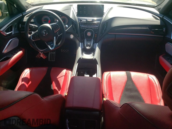 2024 Acura RDX w/A-Spec Package with VIN 5J8TC2H6XRL018981, listed as a Copart auction lot 49927015 with 10,588 mi miles and Salvage title. Bid and sale history available at DreamBid. Image 8.