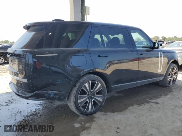 2023 Land Rover Range Rover with VIN SALK1BE72PA033361, listed as a Copart auction lot 55916455 with 37,877 mi miles and Salvage Title. Bid and sale history available at DreamBid. Image 3.