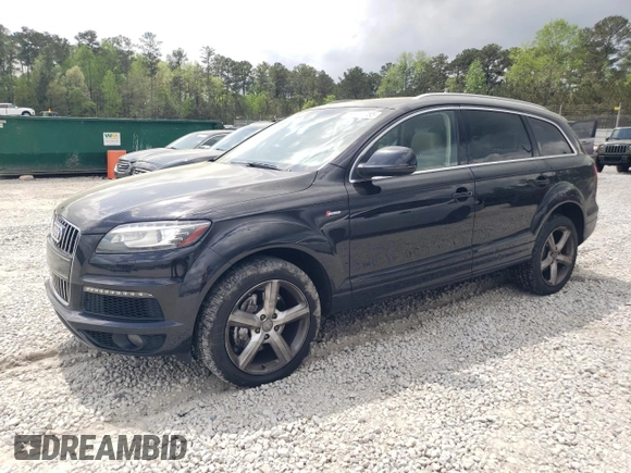 2014 Audi Q7 3.0T S line Prestige with VIN WA1DGAFE9ED012745, listed as a Copart auction lot 51207755 with 161,575 mi miles and Clean Title. Bid and sale history available at carsss.com. Image 1.