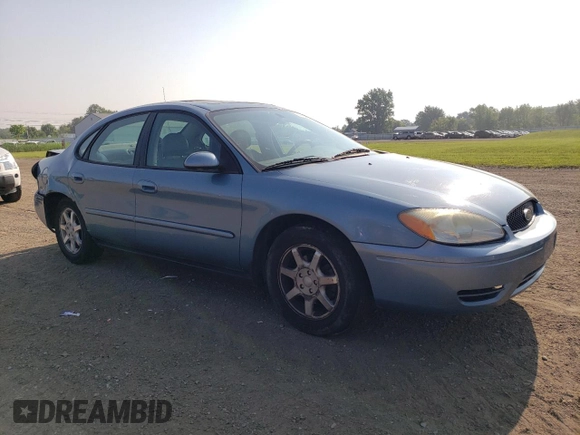 2006 Ford Taurus SEL with VIN 1FAFP56U56A121841, listed as a Copart auction lot 64722045 with 147,223 mi miles and Salvage title. Bid and sale history available at DreamBid. Image 4.
