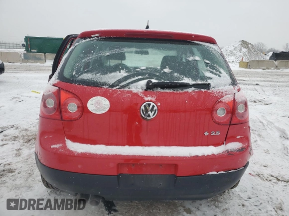 2008 Volkswagen Rabbit S with VIN WVWDA71K58W084414, listed as a Copart auction lot 85802284 with 155,230 mi miles and Salvage title. Bid and sale history available at DreamBid. Image 6.