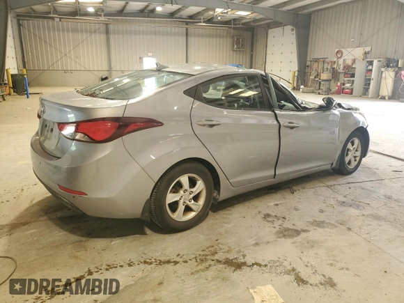 2015 Hyundai Elantra SE with VIN 5NPDH4AEXFH638165, listed as a Copart auction lot 55434945 with 46,740 mi miles and Salvage Title. Bid and sale history available at DreamBid. Image 3.