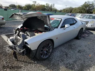 2021 Dodge Challenger R/T Scat Pack with VIN 2C3CDZFJ4MH571616, listed as a Copart auction lot 79041993 with 43,841 mi miles and Salvage Title. Bid and sale history available at carsss.com. Image 1.