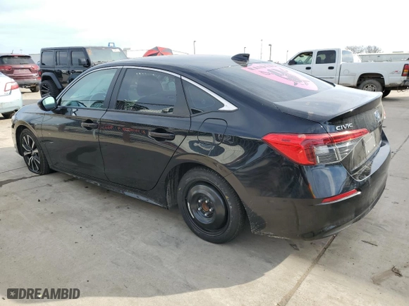 2022 Honda Civic Sedan EX with VIN 2HGFE1F71NH302469, listed as a Copart auction lot 46542435 with 52,179 mi miles and Salvage Title. Bid and sale history available at carsss.com. Image 2.