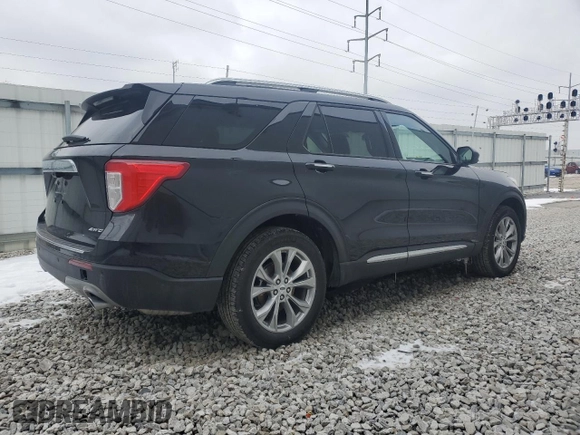 2024 Ford Explorer Limited with VIN 1FMSK8FH5RGA70849, listed as a Copart auction lot 46107075 with 24,753 mi miles and Clean Title. Bid and sale history available at carsss.com. Image 3.