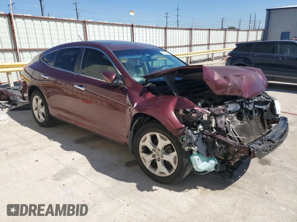 2012 Honda Crosstour EX-L with VIN 5J6TF1H50CL004418, listed as a Copart auction lot 73515044 with 0 mi miles and Salvage Title. Bid and sale history available at carsss.com. Image 4.