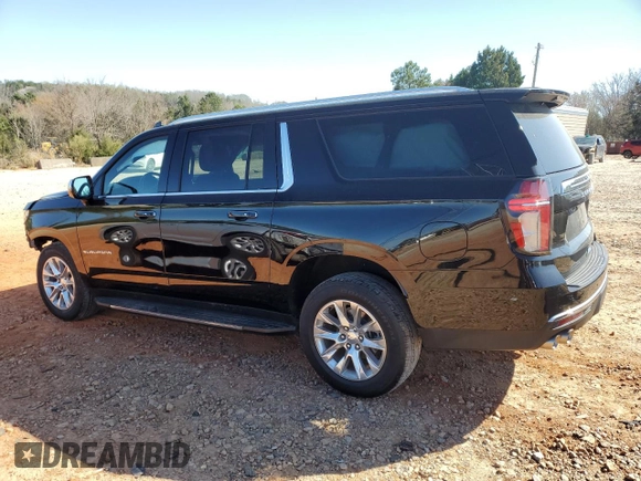 2023 Chevrolet Suburban Premier with VIN 1GNSCFKD1PR135410, listed as a Copart auction lot 50236775 with 40,364 mi miles and Salvage title. Bid and sale history available at DreamBid. Image 2.