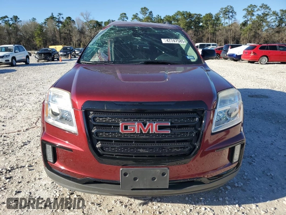 2017 GMC Terrain SLE with VIN 2GKALNEK4H6139610, listed as a Copart auction lot 47747585 with 58,640 mi miles and Salvage Title. Bid and sale history available at carsss.com. Image 5.